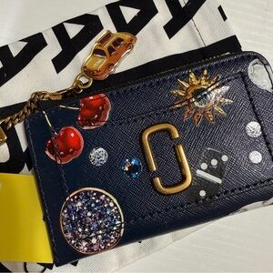 NWT Marc Jacob’s THE TRINKET UTILITY SNAPSHOT TOP ZIP MULTI WALLET